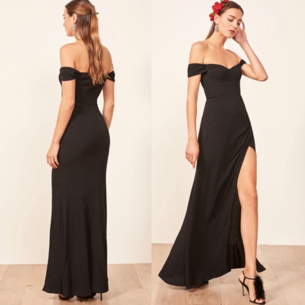 Reformation Marilyn Dress in Black